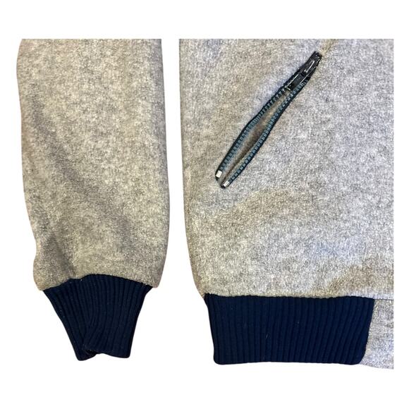 70s 80s Vintage PATAGONIA Gray/Blue Full Zip Stand Collar Jacket Men's Medium - Picture 8 of 11